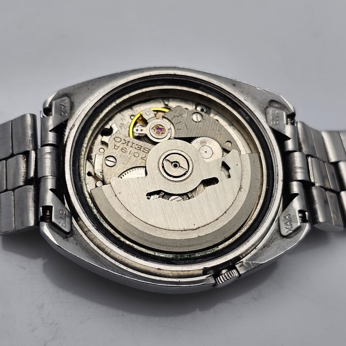 自動巻　SEIKO 5 ACTUS 7019-7210 Seiko 5 Actus 7019-7210 JDM Faceted Crystal Green Sunburst Dial