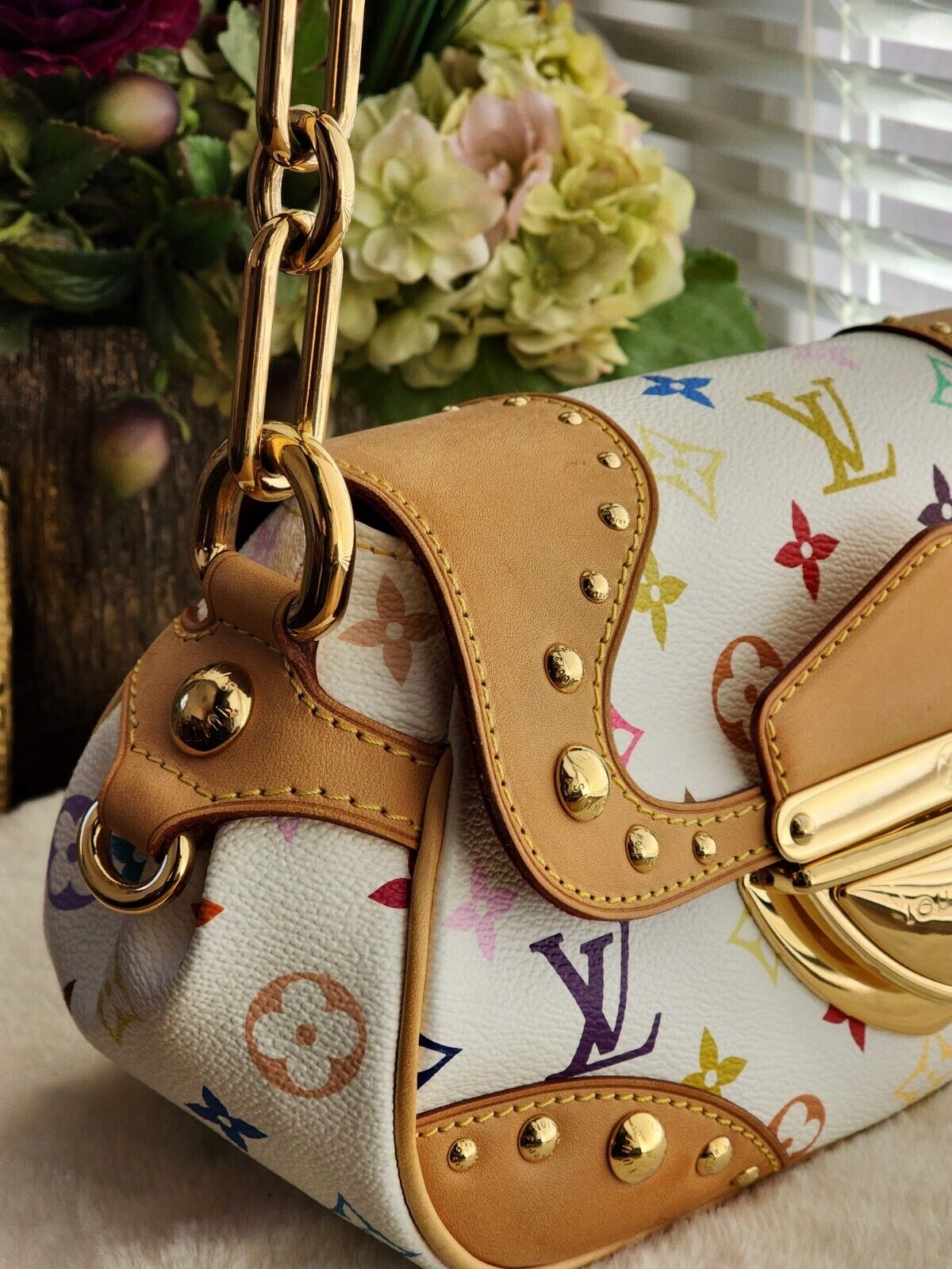 Louis Vuitton - Authenticated Cartouchière Handbag - Cloth Multicolour for Women, Good Condition