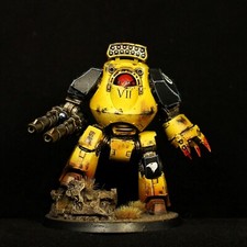 Imperial fists Contemptor Dreadnought painted Warhammer 40k The Horus Heresy 1