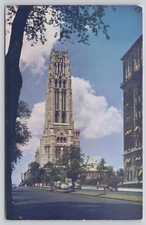 Riverside Church New York City Gothic Style Chrome Postcard Unposted