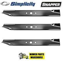 3 PK REPL SIMPLICITY SNAPPER MOWER BLADES 50" DECK 1708229 1726453A 1716697 