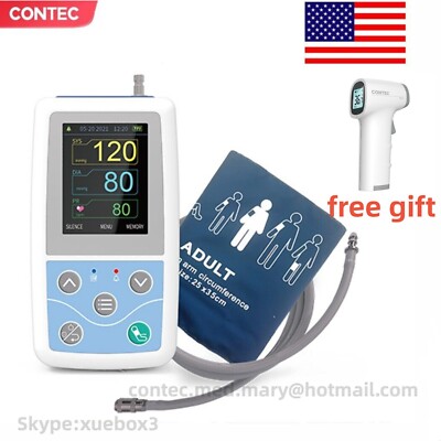 CONTEC Ambulatory Blood Pressure Monitor+Software 24h NIBP Holter ABPM50