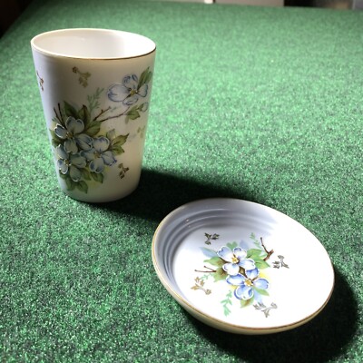 Andrea Collection Sadek Cup Saucer Coaster Soap Dish Dogwood