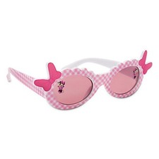 Disney Minnie Mouse Pink Gingham Sunglasses Bows Girls 100 UVA UVB Protection