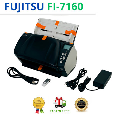 Fujitsu Fi-7160 Desktop Duplex Document Scanner — 600 DPI, ADF