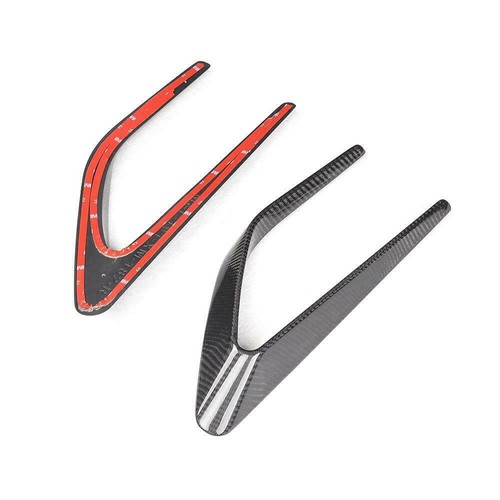 For Benz W205 C63 AMG 4D 2015-2021 Carbon Fiber Front Fender Scoop Vent Trims - Picture 11 of 12