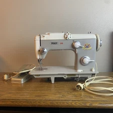 Tested! Vintage PFAFF 260 Heavy Duty Sewing Machine With Foot Petal/knee Petal