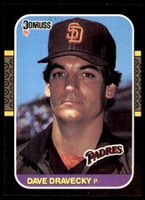 Dave Dravecky 1987 Donruss #187 Padres MLB READ FREE SHIPPING AutographDen