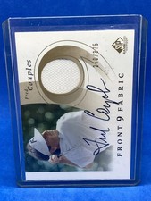 2002 SP Game Used Golf FRED COUPLES Front 9 Fabric Shirt Relic Autograph Auto SP