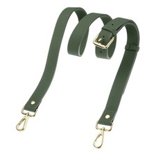 1" Genuine Leather Purse Strap for Bag Almond Green Gold Buckle 