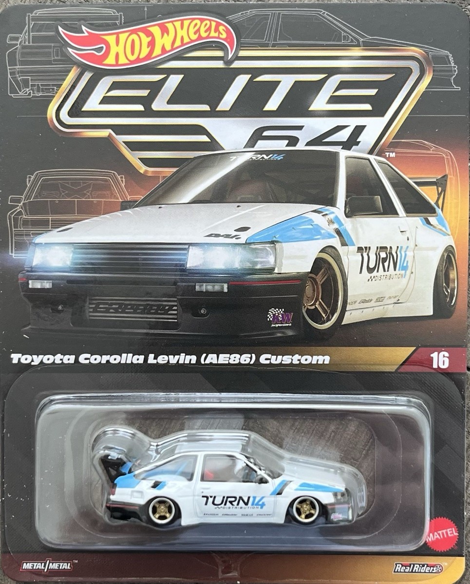 Hot Wheels Elite 64 Toyota Corolla Levin (AE86) Custom #16 New for