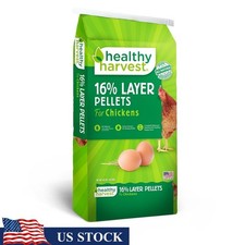 All Natural Layer Pellets 16 Protein Complete Feed Adult Chickens 40lb Bag New