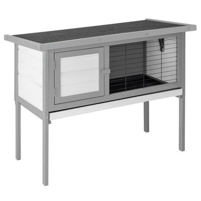 36'' Gray Rabbit Bunny Pet Cage Small Animal House Chicken Coop Single Deck