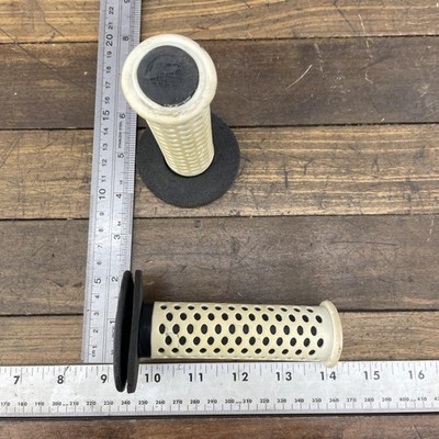 Vintage BMX Grips White Black 80s Old School 21mm Taiwan Retro