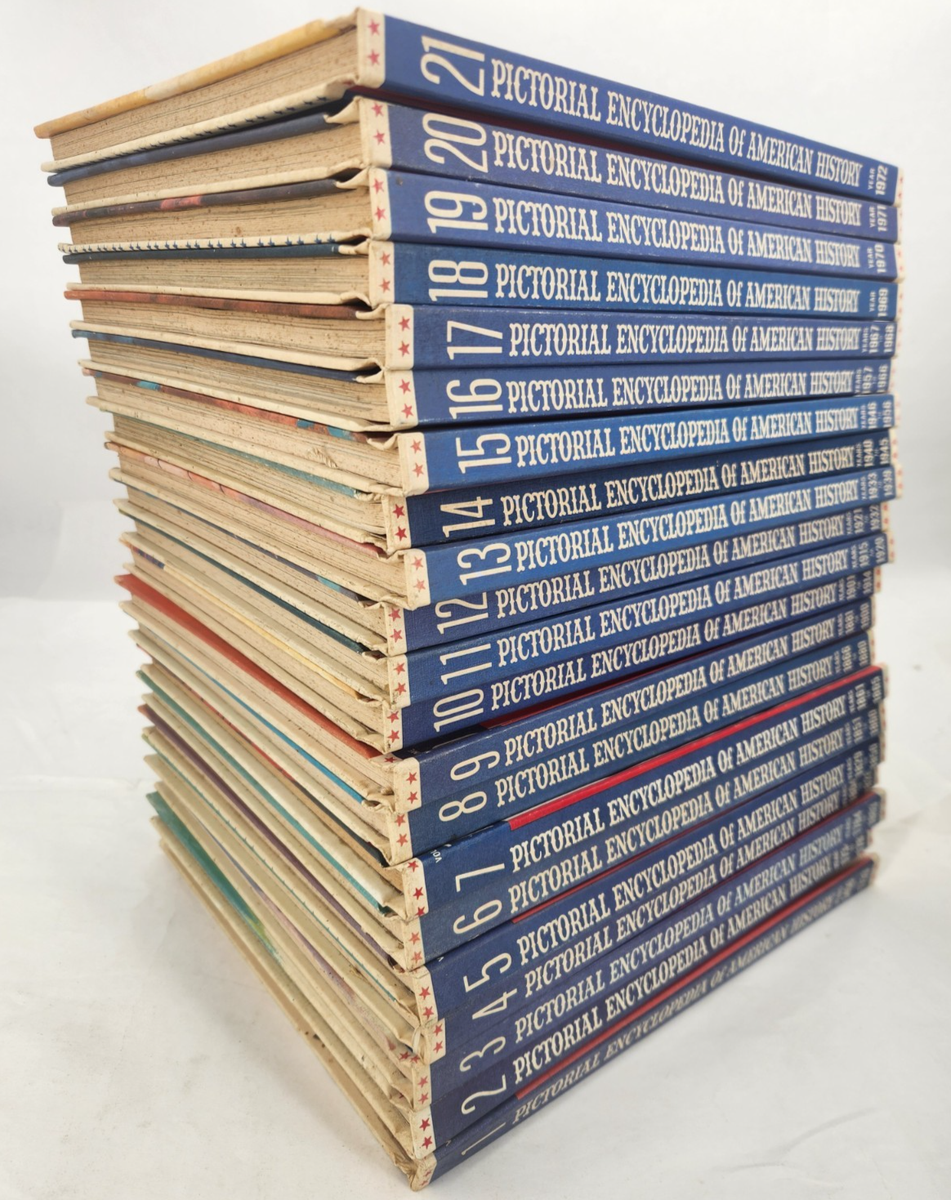 PICTORIAL ENCYCLOPEDIA OF AMERICAN HISTORY Volumes 1 To 21
