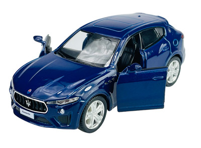 RMZ City MASERATI LEVANTE GTS BLAU 11cm DIE CAST METAL MODEL NEU IM KASTEN