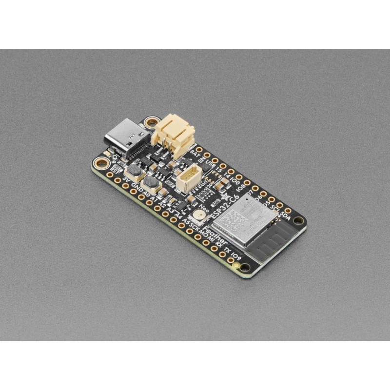 Adafruit Feather ESP32-C6 module IoT basse consommation avec chargeur LiPo