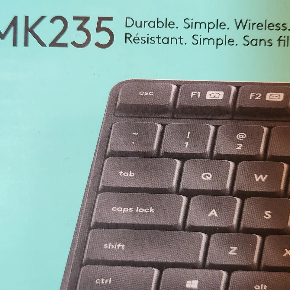 Logitech MK235 Wireless Keyboard and Mouse Combo Durable Simple Reliable sealed - Image 3 of 4