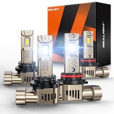 9005 9006 LED Bulbs Combo, 1500 10,000LM Super Bright, L2S 9005 9006 4