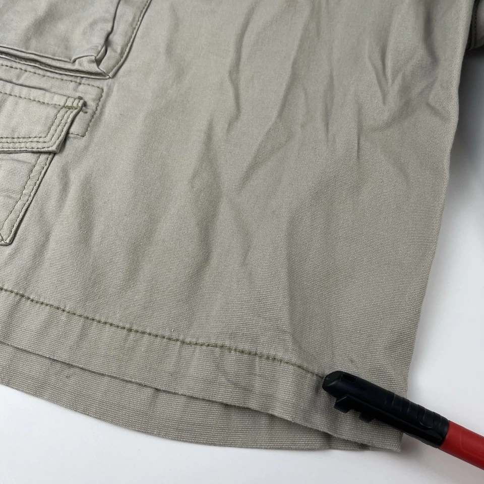 Lote de 2 Pantalones Cortos Iron Co Carga Hombre Talla 40 Azul Marino Caqui Sueltos Foto 4 de 4