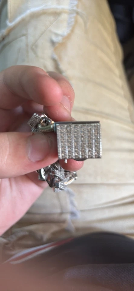 SS925 & VVS MOISSANITE 10MM CUBAN LINK BRACELET Foto 4 de 4