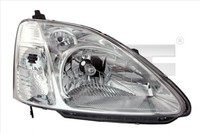 TYC 20-6252-05-2 Scheinwerfer Links FüR Civic VII HB 02.01-12.03 Honda
