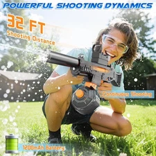 Electric Water Gun Auto Squirt Summer Outdoor Pool Water Toys for Adults & Kid