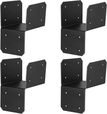 4 Pcs 4X4, 4X6 Joist Anchor Connector, Pergola Brackets, Post Cap Tie Bracket fo