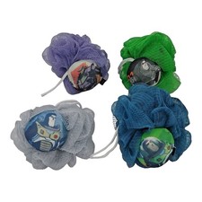Disney Pixar Lightyear Shower Bath Pouf Scrubber Mesh 4 Packs Lot of 4
