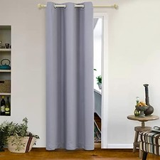 Closet Door Curtains Blackout Curtains for 42"W x 84"L Pack of 1 Silver Grey
