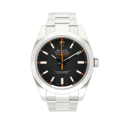 ROLEX MILGAUSS 40 REF. 116400 BLACK DIAL EDELSTAHL 2007 ORIGINAL BOX
