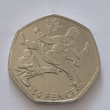 Taekwondo 50p Fifty Pence Coin London Olympics 2012 Uncirculated Condition 