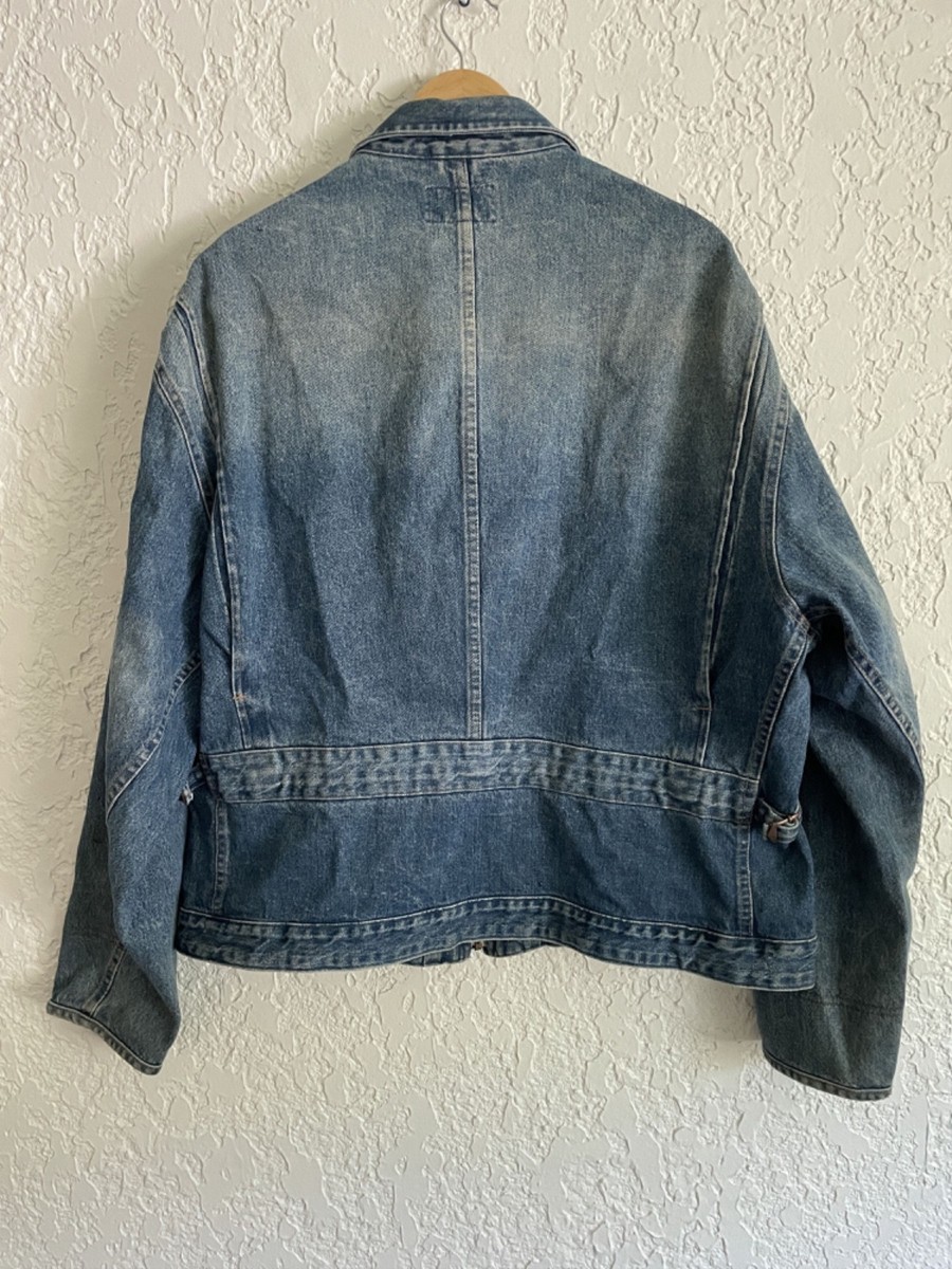 🔥 POLO COUNTRY Ralph Lauren® RARE 90s Denim Zip Detroit Work