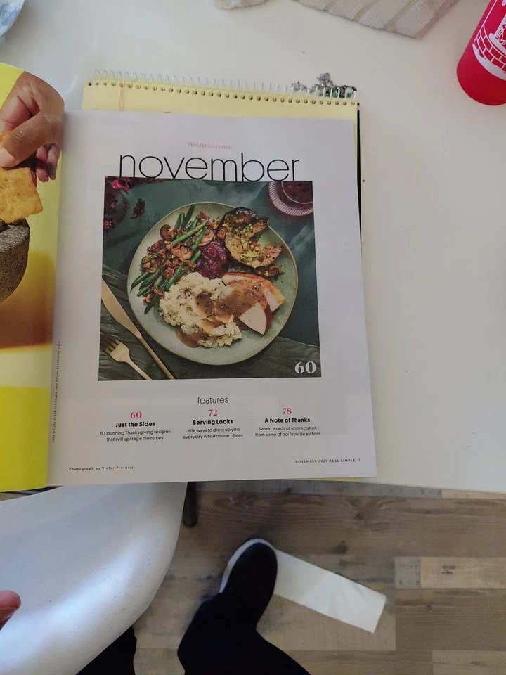 Real Simple Magazine November 2025 10 sides with main dish energy + More - Image 3 of 4