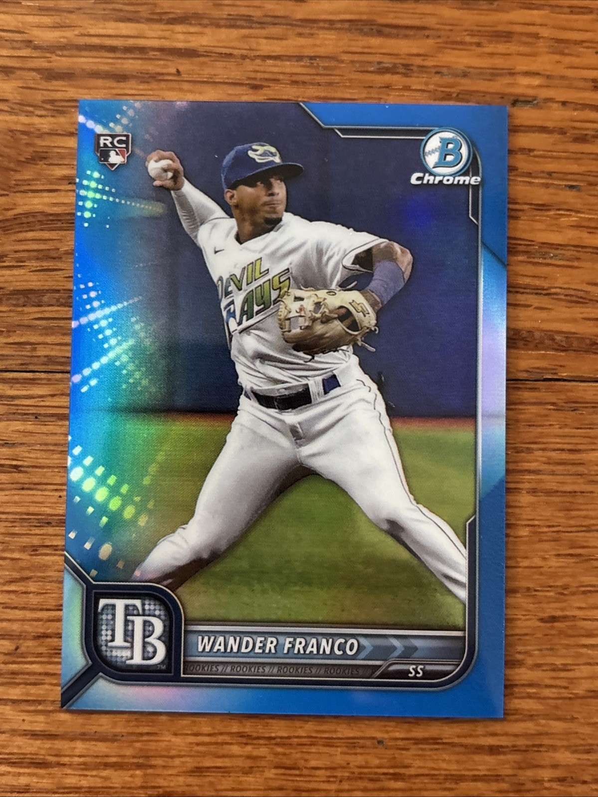 2022 Bowman Chrome Wander Franco #10 Blue Refractor /150