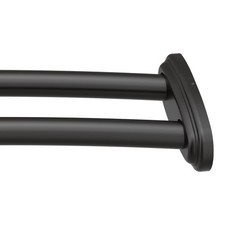 Moen DN2141 Double 57" - 60" Adjustable Curved Shower Rod - Black