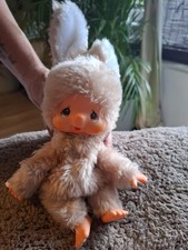 Vintage Monchhichi Hase &bdquo;Hoppel&ldquo; Chimutan Sekiguchi 70er/80er Rarit&auml;t