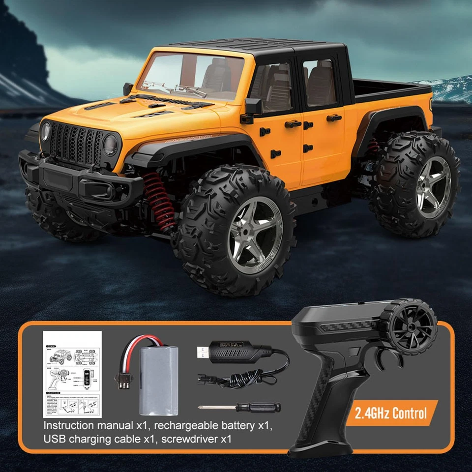 1/20 RC High Speed Pickup Truck C8819 4WD 2.4G Off Road Vehicle LED Lights RTR - Image 4 of 4