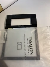 TASALON Professional Unbreakable Salon Hand Mirror Black Plastic Frame New