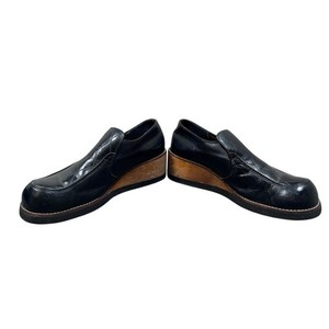 VINTAGE MENS FLAGG BROS PLATFORM WEDGE SHOES BLACK SIZE 9-9.5 ROCK GLAM 1970\'s Vintage Disco Platform Shoes - Etsy main image 3