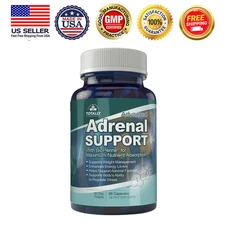 Advanced Adrenal Support Caps Control Blood Sugar 100% Anti-Stress Free Shipping