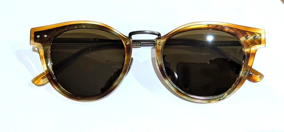 Очки солнцезащитные Bottega Veneta BV0117S 003 Havana оправа абажуры коричневые линзы 48-21-145 - Изображение 2 из 4