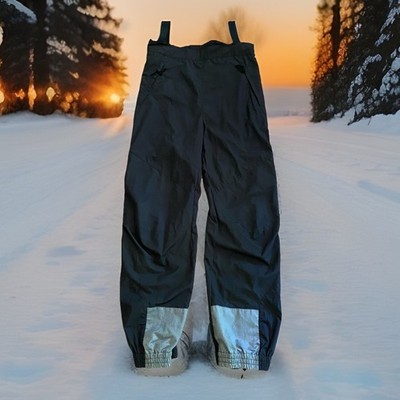 Lowe Alpine Ski Pants Bib Black Snowboard Womens Small Waterproof Snow Pants