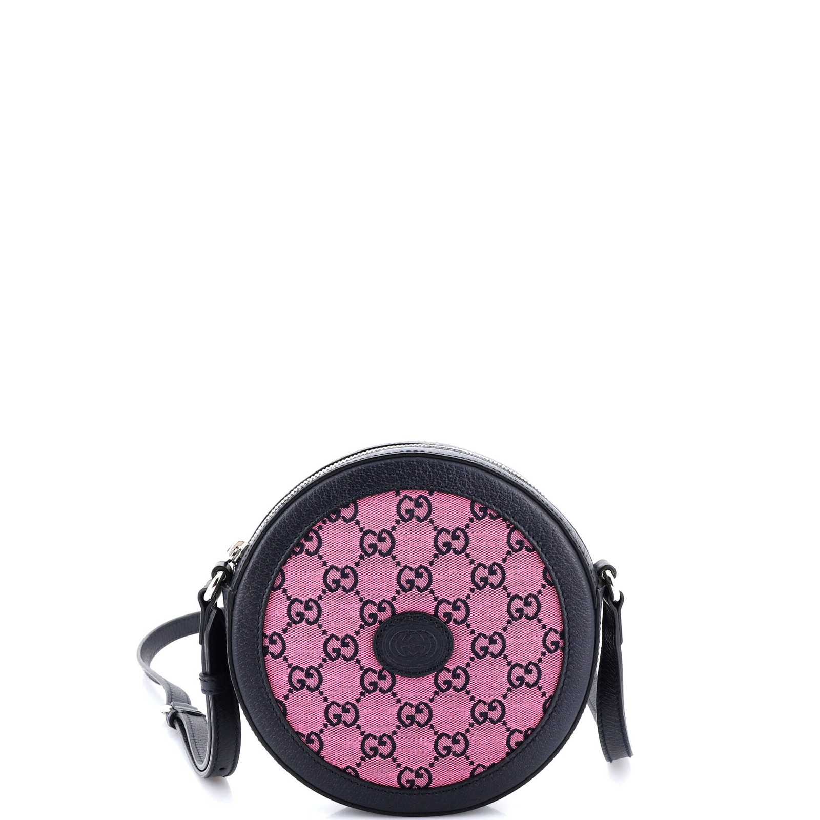 Gucci Interlocking G Patch Round Shoulder Bag Mul… - image 1