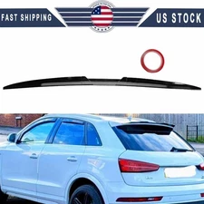 Rear Roof Lip Spoiler Tail Trunk Wing Sticker Glossy Black For Audi	Q3 Sport BE