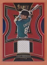 Colt Emerson 2025 Select Swatches Relic Jersey Red Prizm 78/99 Prospect Card #CE