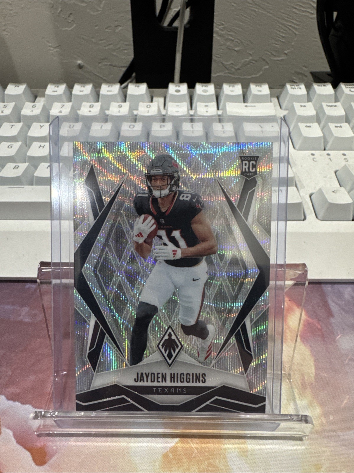 2025 Panini Phoenix - Rookies Jayden Higgins #180 Wave /199 (RC)