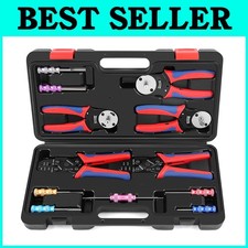 Connector Crimping Tool Set: 12PCS in Carrying Case