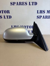 2010 AUDI A4 B8 OFFSIDE DRIVER SIDE SILVER WING MIRROR 021053