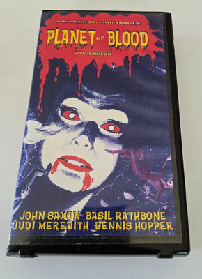 Planet Of Blood VHS Horror Sci Fi  1966 John Saxon Basil Rathbone Dennis Hopper